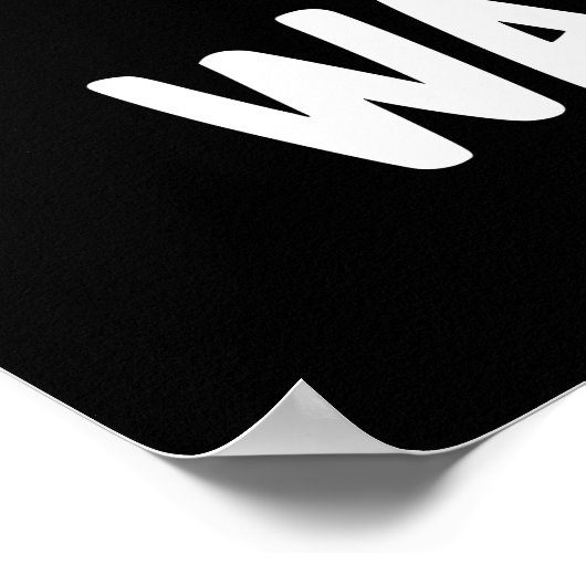 Waterval Funny Water Pun Dark BG Poster (Hoek)