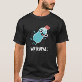Waterval Funny Water Pun Dark BG T-shirt (Voorkant)