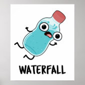 Waterval Funny Water Pun Poster (Voorkant)