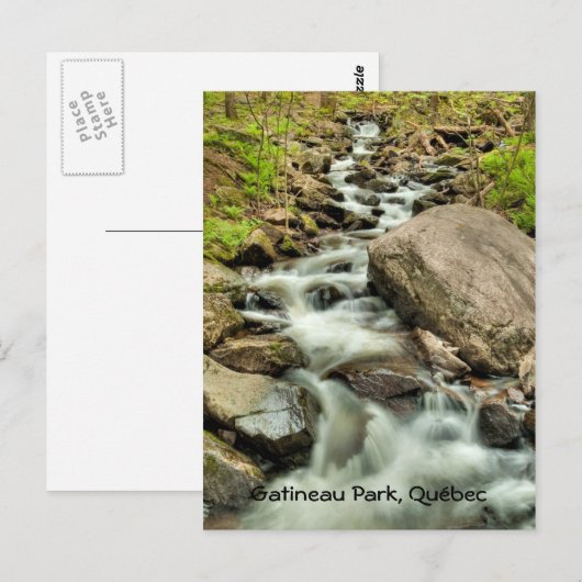Waterval, Gatineau Park, Quebec Briefkaart (Voorkant / Achterkant)