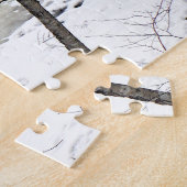 Waterval, geel, bevroren legpuzzel (Zijkant)
