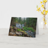 WATERVAL - GELUKKIGE VERJAARDAG KAART (Gele Bloem)