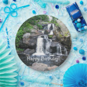 Waterval Gelukkige Verjaardag Papieren Bordje (Feest)