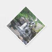 Waterval Gelukkige Verjaardag Servet (Hoek)