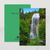 Waterval gepersonaliseerd Wenskaart Bedankkaart (Voorkant / Achterkant)