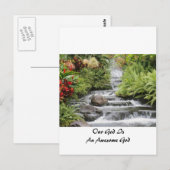 Waterval - Geweldige God Briefkaart (Voorkant / Achterkant)