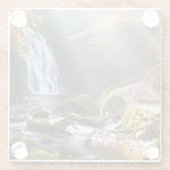Waterval | Gleno, Noord-Ierland Glazen Onderzetter (Achterkant)
