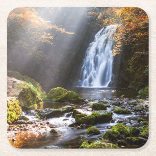 Waterval Gleno, Noord-Ierland Kartonnen Onderzetters