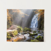 Waterval | Gleno, Noord-Ierland Wandkleed (Voorkant (horizontaal))