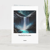 Waterval Grafische Kunstkaart Kaart (Achterkant)
