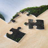 waterval groene steen legpuzzel (Zijkant)