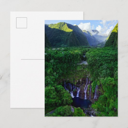 Waterval | Grote Herfsten van Galet Briefkaart (Voorkant / Achterkant)