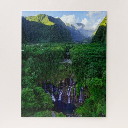Waterval | Grote Herfsten van Galet Legpuzzel (Verticaal)