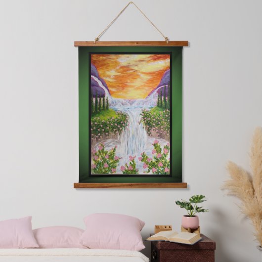 Waterval Hangend Wandkleed (Slaapkamer)