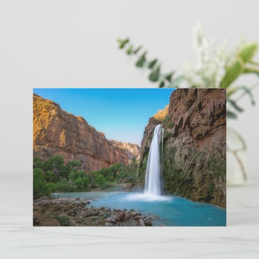 Waterval | Havasu-Herfsten op Sunset Bedankkaart (Staand voorkant)