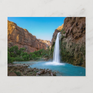 Waterval   Havasu-Herfsten op Sunset Briefkaart