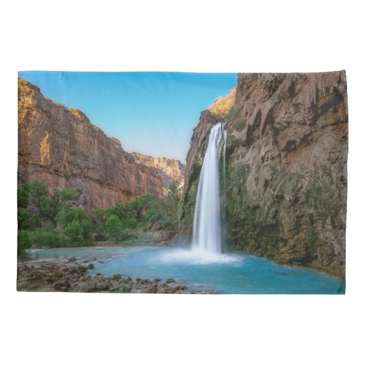 Waterval | Havasu-Herfsten op Sunset Kussensloop (Achterkant)