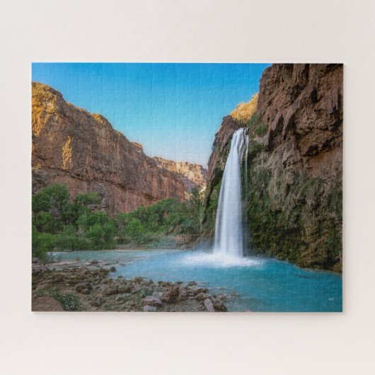 Waterval | Havasu-Herfsten op Sunset Legpuzzel (Horizontaal)