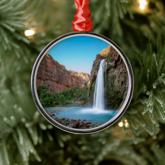 Waterval | Havasu-Herfsten op Sunset Metalen Ornament (Boom)