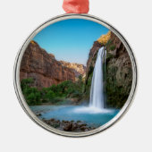 Waterval | Havasu-Herfsten op Sunset Metalen Ornament (Voorkant)