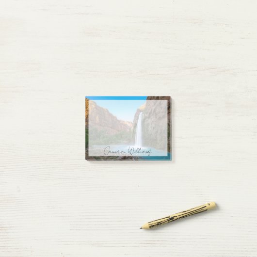 Waterval | Havasu-Herfsten op Sunset Post-it® Notes (Op bureau)
