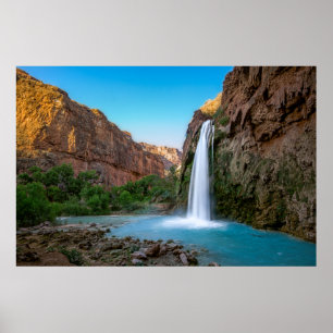 Waterval   Havasu-Herfsten op Sunset Poster