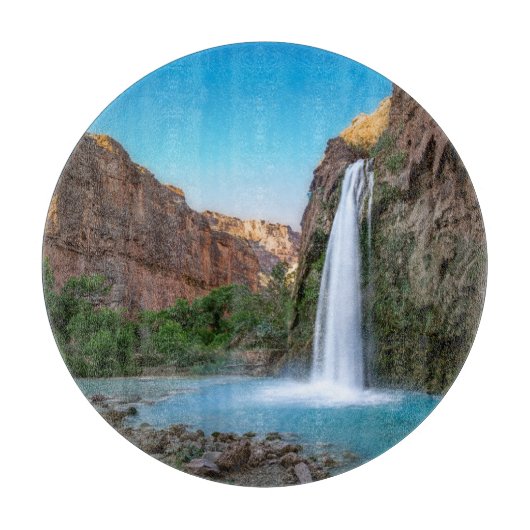 Waterval | Havasu-Herfsten op Sunset Snijplank (Voorkant)
