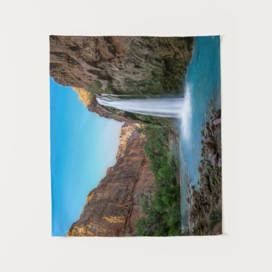 Waterval | Havasu-Herfsten op Sunset Wandkleed (Voorkant)
