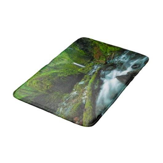 Waterval | Herfsten van Grotto, Oregon Badmat (Gekanteld)