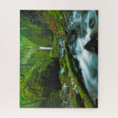 Waterval | Herfsten van Grotto, Oregon Legpuzzel (Verticaal)