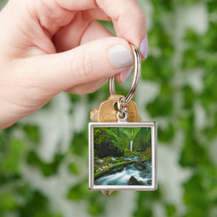 Waterval   Herfsten van Grotto, Oregon Sleutelhanger