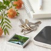 Waterval | Herfsten van Grotto, Oregon Sleutelhanger (Zijkant)