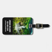 Waterval | Herfsten van San Rafael, Ecuador Bagagelabel (Voorkant horizontaal)