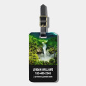 Waterval | Herfsten van San Rafael, Ecuador Bagagelabel (Voorkant verticaal)