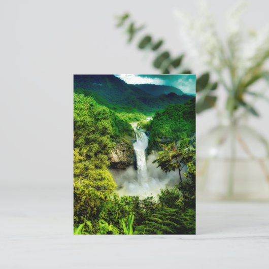 Waterval | Herfsten van San Rafael, Ecuador Briefkaart (Staand voorkant)
