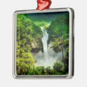 Waterval | Herfsten van San Rafael, Ecuador Metalen Ornament (Links)