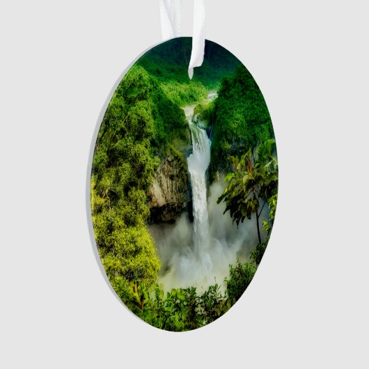 Waterval | Herfsten van San Rafael, Ecuador Ornament (voorkant)