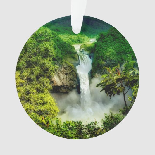 Waterval | Herfsten van San Rafael, Ecuador Ornament (voorkant)