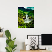 Waterval | Herfsten van San Rafael, Ecuador Poster (Thuiskantoor)