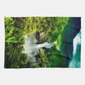 Waterval | Herfsten van San Rafael, Ecuador Theedoek (Horizontaal)