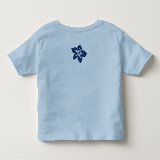 Waterval Hibiscus Hawaïaans T-shirt (Achterkant)