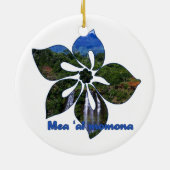 Waterval Hibiscus Hawaiiaanse Ornamenten (Achterkant)