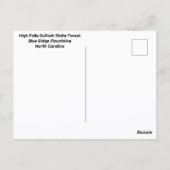 Waterval Hoge Herfsten DuPont State Bos Herfst Briefkaart (Achterkant)