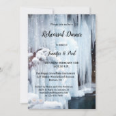Waterval Ice Crystals Rehearsal Dinner, bevroren Kaart (Voorkant)