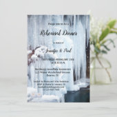 Waterval Ice Crystals Rehearsal Dinner, bevroren Kaart (Staand voorkant)