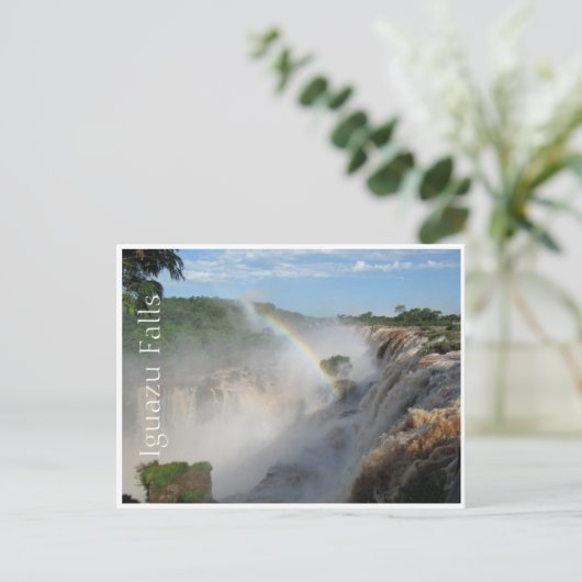 waterval iguazu briefkaart (Staand voorkant)