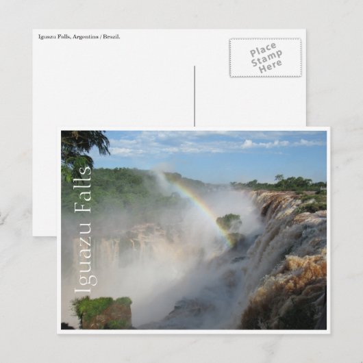 waterval iguazu briefkaart (Voorkant / Achterkant)