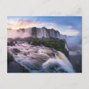 Waterval   Iguazu Waterfall in Brazilië Briefkaart