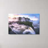 Waterval | Iguazu Waterfall in Brazilië Canvas Afdruk (Voorkant)