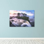 Waterval | Iguazu Waterfall in Brazilië Canvas Afdruk (Insitu (Houten vloer))